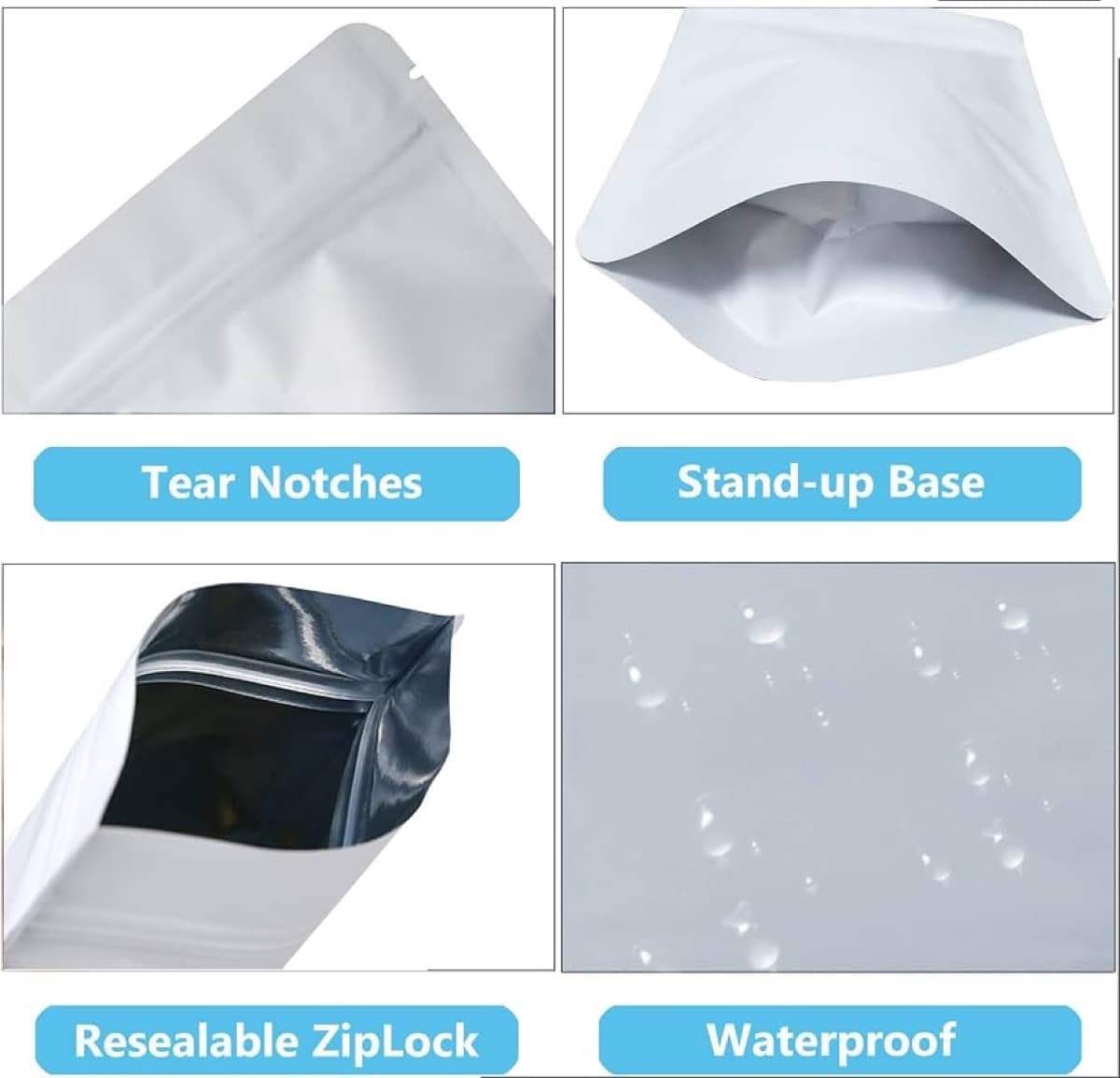 Mylar Bags 3.5 – White FULL BOX 4000 thumbnail 2