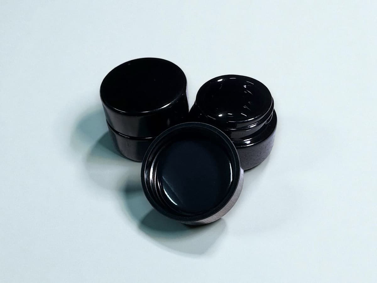 3ml Concentrate Pot – Black Lid FULL BOX 450 thumbnail 2